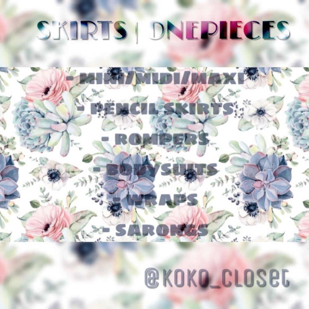 SKIRTS | ONEPIECES 💕